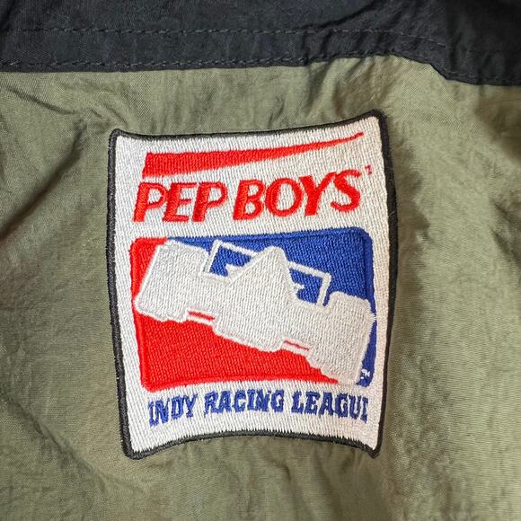 VTG Pep Boys Indy Racing League Team Green Racing Jacket XL Swingster - Picture 2 of 9